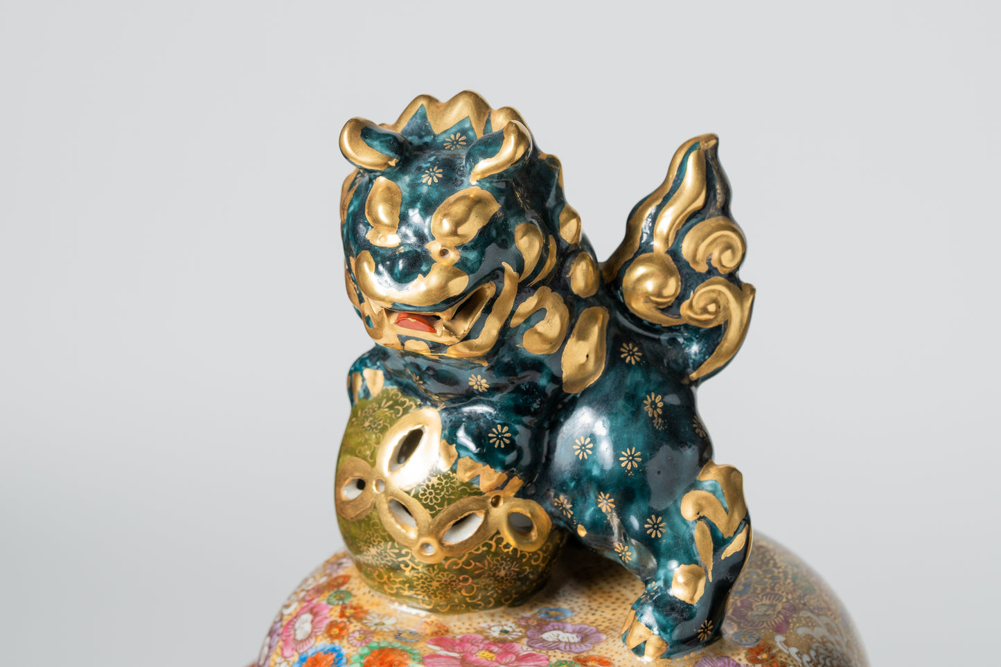 30号三段飾壺(径450×920mm) 割取大名行列